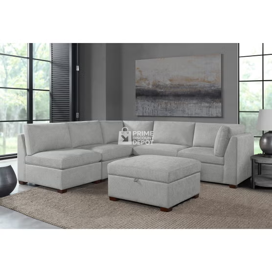 Thomasville Rockford 6-piece Fabric Modular Sectional - Image 3