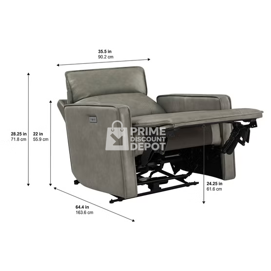 Keira Leather Zero Gravity Recliner - Image 4