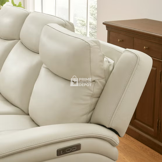 Sanders Leather Power Reclining Sofa with Power Headrests - Image 4