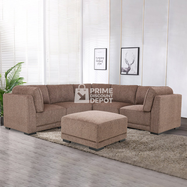 Belize 6-Piece Fabric Modular Sectional – upto 90% OFF