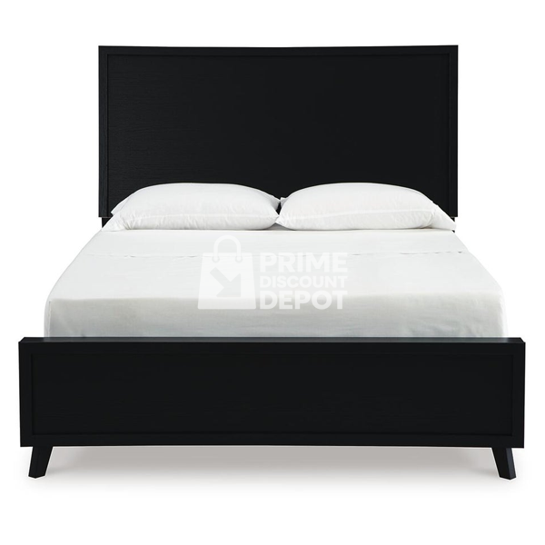 Danziar Queen Panel Bed with Framed Panel Footboard - Image 3