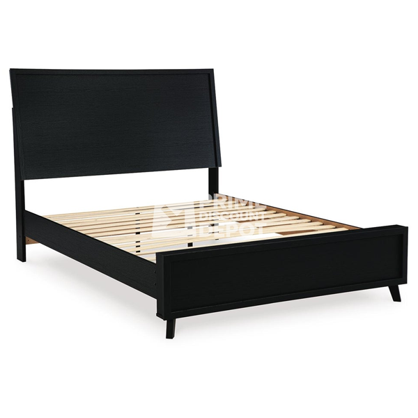 Danziar Queen Panel Bed with Framed Panel Footboard - Image 4