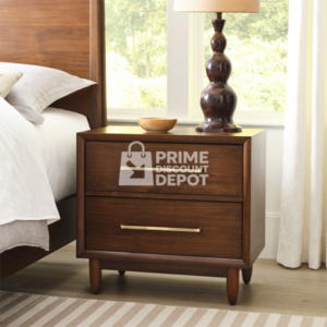 Marina Del Rey Nightstand with Power — Brown