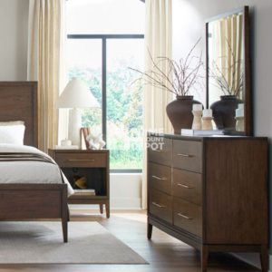 Jasper Modern Walnut 6-Drawer Dresser